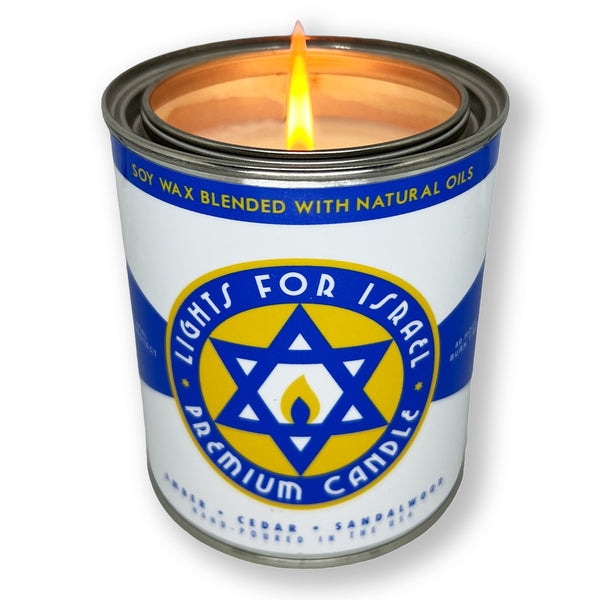 Lights for Israel Premium Candle 12.5oz