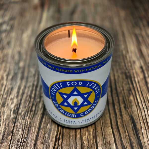 Lights for Israel Premium Candle 12.5oz
