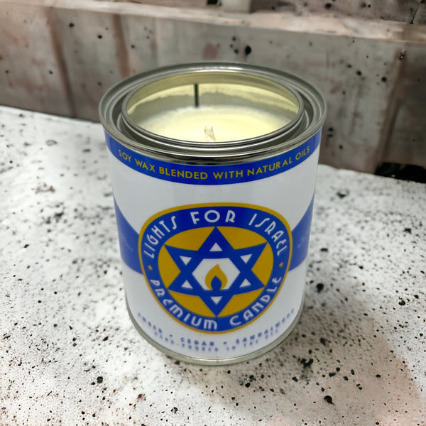 Lights for Israel Premium Candle 12.5oz
